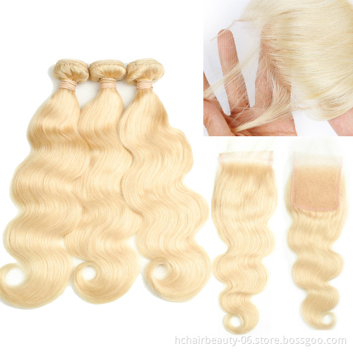 Body Wave Human Hair Bundle Hd Lace Closure Set Extensions Cheap Wholesale 8a Brazilian Cuticle Aligned Virgin Hair Weave